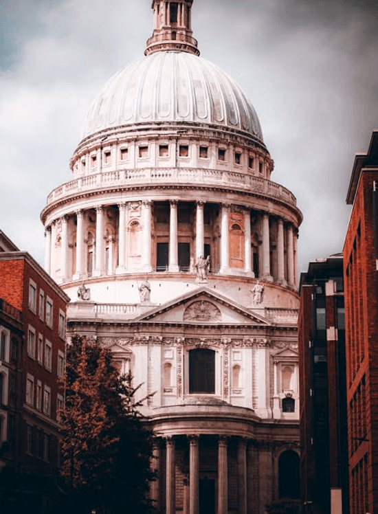 Historic government building in central London UK